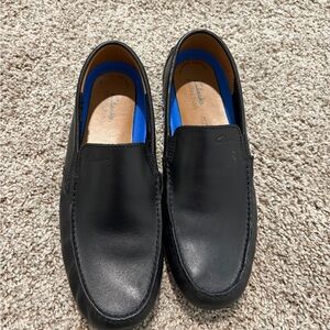 Clarks Men's Classic Black Slip-On Loafers